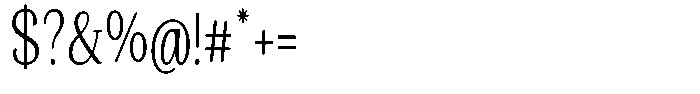 Gafisah Round Extra Light Condensed Font OTHER CHARS