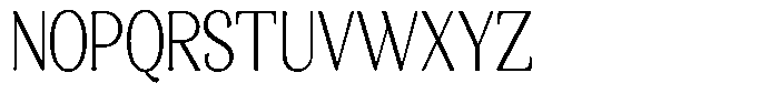 Gafisah Round Extra Light Condensed Font UPPERCASE