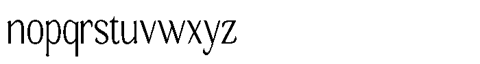 Gafisah Round Extra Light Condensed Font LOWERCASE