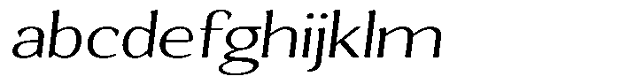 Gafisah Round Extra Light Expanded Slant FONT