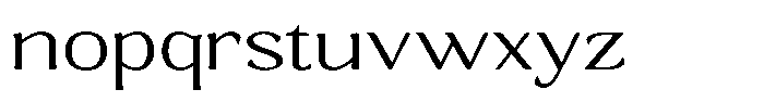 Gafisah Round Extra Light Expanded Font LOWERCASE