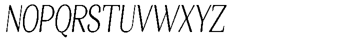 Gafisah Round Extra Light Extra Condensed Sl Font UPPERCASE