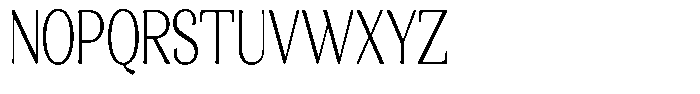 Gafisah Round Extra Light Extra Condensed Font UPPERCASE