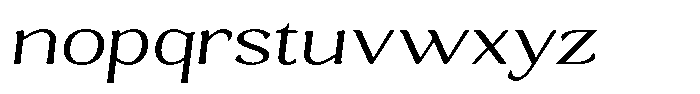 Gafisah Round Extra Light Extra Expanded Sl Font LOWERCASE