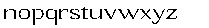 Gafisah Round Extra Light Extra Expanded Font LOWERCASE