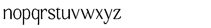 Gafisah Round Extra Light Semi Condensed Font LOWERCASE