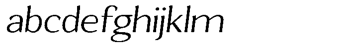 Gafisah Round Extra Light Semi Expanded Slant FONT