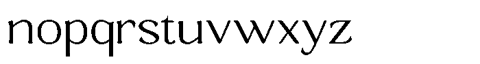Gafisah Round Extra Light Semi Expanded Font LOWERCASE