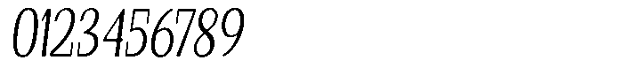 Gafisah Round Light Condensed Slant Font OTHER CHARS