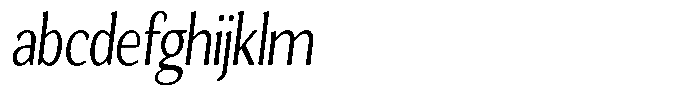Gafisah Round Light Condensed Slant FONT