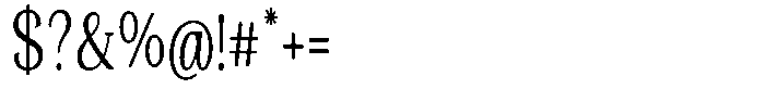 Gafisah Round Light Condensed Font OTHER CHARS