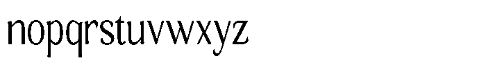 Gafisah Round Light Condensed Font LOWERCASE