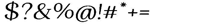 Gafisah Round Light Expanded Slant Font OTHER CHARS