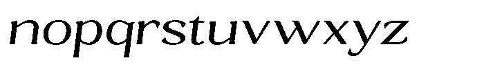 Gafisah Round Light Expanded Slant Font LOWERCASE
