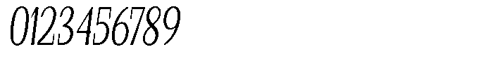 Gafisah Round Light Extra Condensed Slant Font OTHER CHARS
