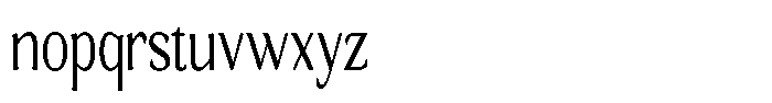 Gafisah Round Light Extra Condensed Font LOWERCASE