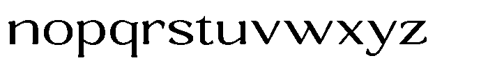 Gafisah Round Light Extra Expanded Font LOWERCASE