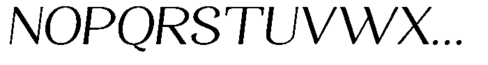Gafisah Round Light Semi Expanded Slant Font UPPERCASE