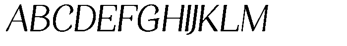 Gafisah Round Light Slant Font UPPERCASE
