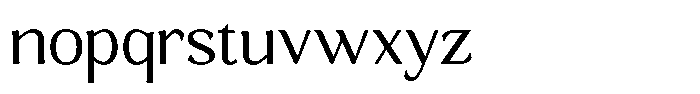 Gafisah Round Light Font LOWERCASE