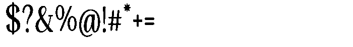 Gafisah Round Medium Condensed Font OTHER CHARS