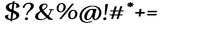 Gafisah Round Medium Expanded Slant Font OTHER CHARS