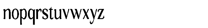Gafisah Round Medium Extra Condensed Font LOWERCASE