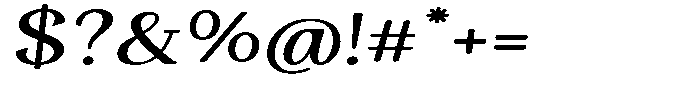 Gafisah Round Medium Extra Expanded Slant Font OTHER CHARS