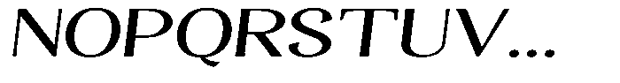 Gafisah Round Medium Extra Expanded Slant Font UPPERCASE