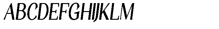Gafisah Round Semi Bold Condensed Slant Font UPPERCASE