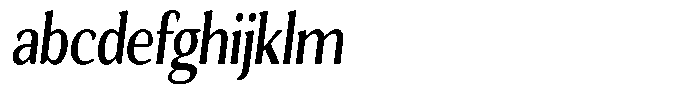 Gafisah Round Semi Bold Condensed Slant FONT