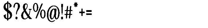 Gafisah Round Semi Bold Condensed Font OTHER CHARS