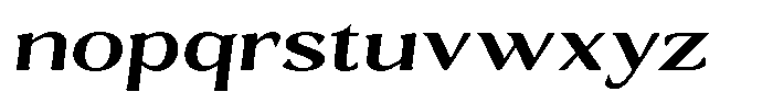 Gafisah Round Semi Bold Expanded Slant Font LOWERCASE