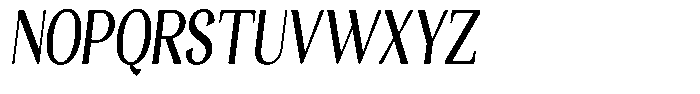 Gafisah Round Semi Bold Extra Condensed Slant Font UPPERCASE