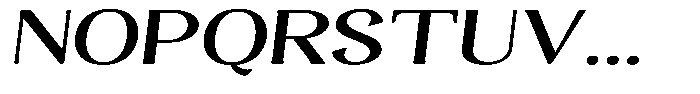 Gafisah Round Semi Bold Extra Expanded Slant Font UPPERCASE