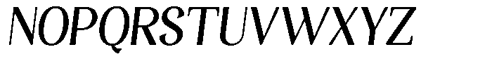 Gafisah Round Semi Bold Semi Condensed Slant Font UPPERCASE