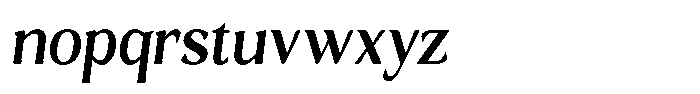 Gafisah Round Semi Bold Semi Condensed Slant Font LOWERCASE