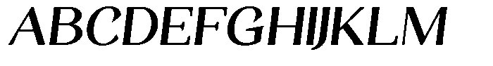 Gafisah Round Semi Bold Semi Expanded Slant Font UPPERCASE