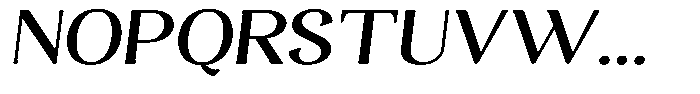Gafisah Round Semi Bold Semi Expanded Slant Font UPPERCASE