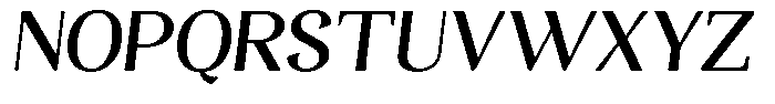 Gafisah Round Semi Bold Slant Font UPPERCASE