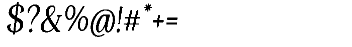 Gafisah Round Semi Condensed Slant Font OTHER CHARS