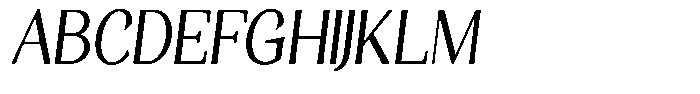 Gafisah Round Semi Condensed Slant Font UPPERCASE