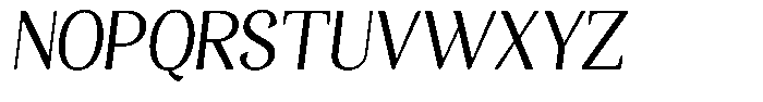 Gafisah Round Semi Condensed Slant Font UPPERCASE