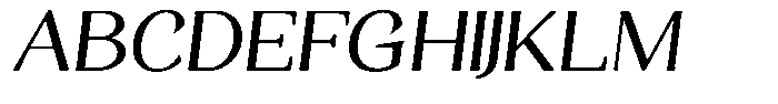 Gafisah Round Semi Expanded Slant Font UPPERCASE