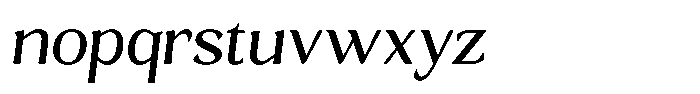 Gafisah Round Slant Font LOWERCASE