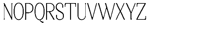 Gafisah Round Thin Condensed Font UPPERCASE