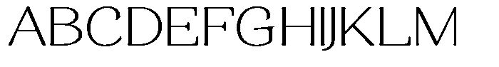 Gafisah Round Thin Expanded Font UPPERCASE