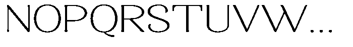 Gafisah Round Thin Expanded Font UPPERCASE