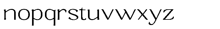 Gafisah Round Thin Expanded Font LOWERCASE