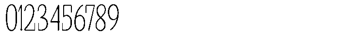 Gafisah Round Thin Extra Condensed Font OTHER CHARS